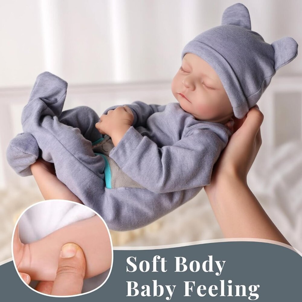Lifelike Reborn Baby Dolls 17 Inch Realistic Newborn Baby Doll Real Life - Picture 6 of 6